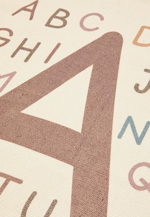 H&S - Alphabet rug - multi