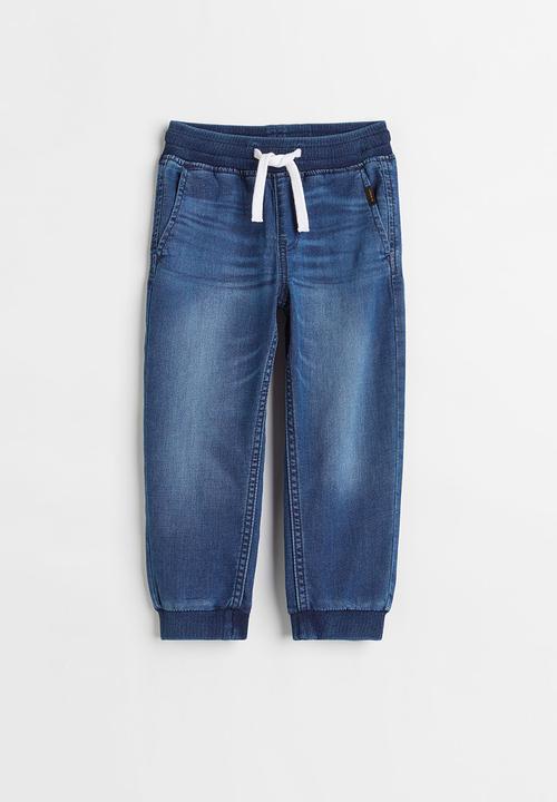 H&M - Super soft denim joggers - denim blue