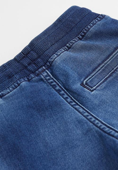 H&M - Super soft denim joggers - denim blue