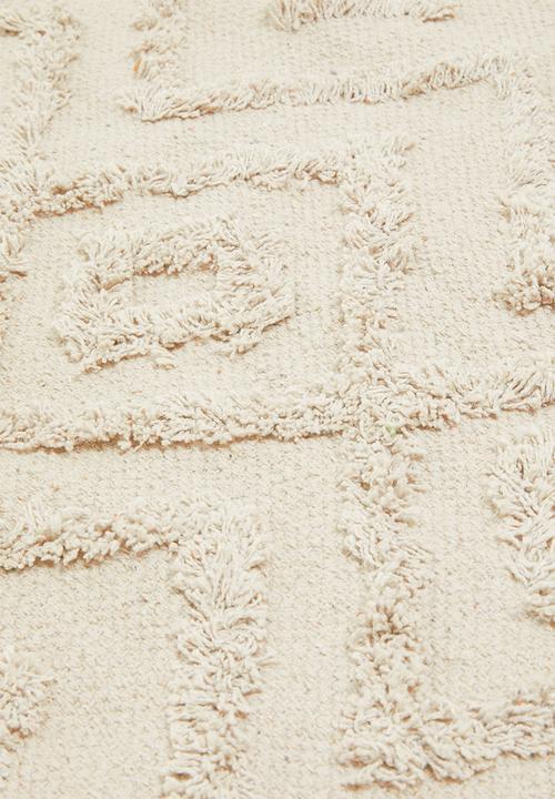 H&S - Saskia tufted bath mat - white