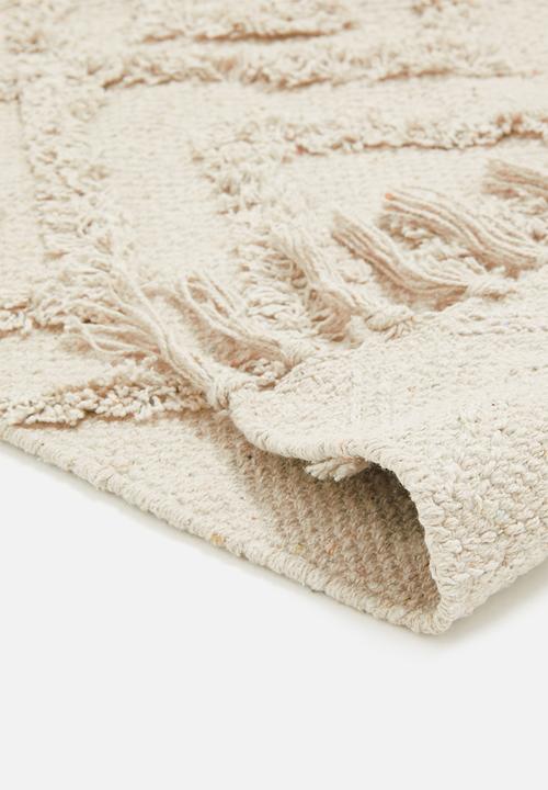 H&S - Saskia tufted bath mat - white
