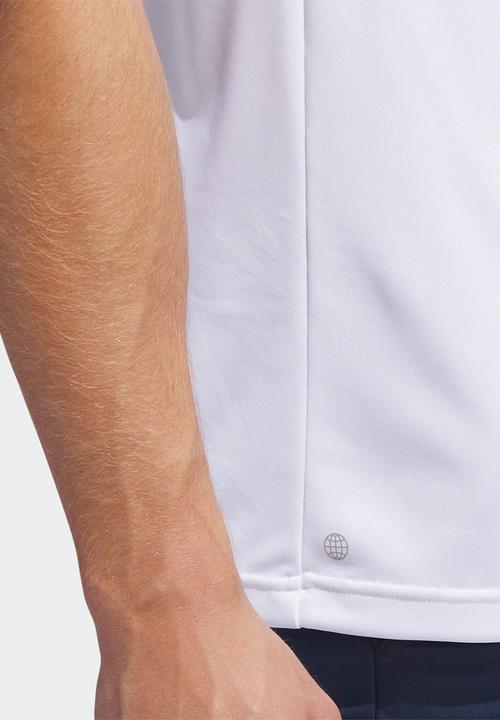 adidas Performance - Chest print polo - white