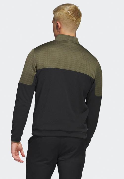 adidas Performance - Dwr blk 1/4 z - olive strata/black