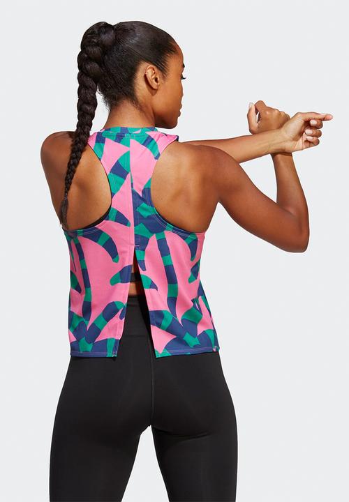 adidas Performance - Farm tank - bold green & pulse magenta