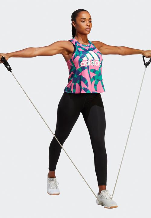 adidas Performance - Farm tank - bold green & pulse magenta