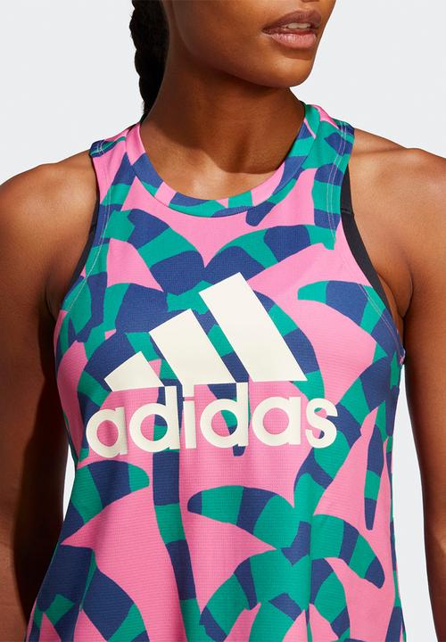 adidas Performance - Farm tank - bold green & pulse magenta