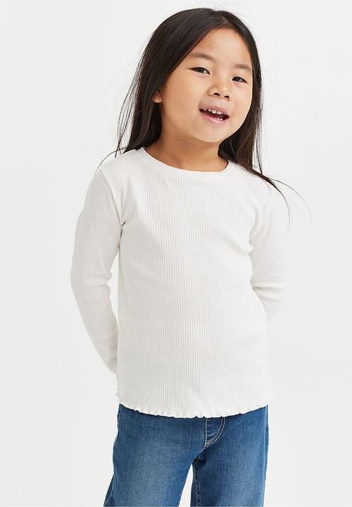H&M - 2 Pack ribbed tops - black & white