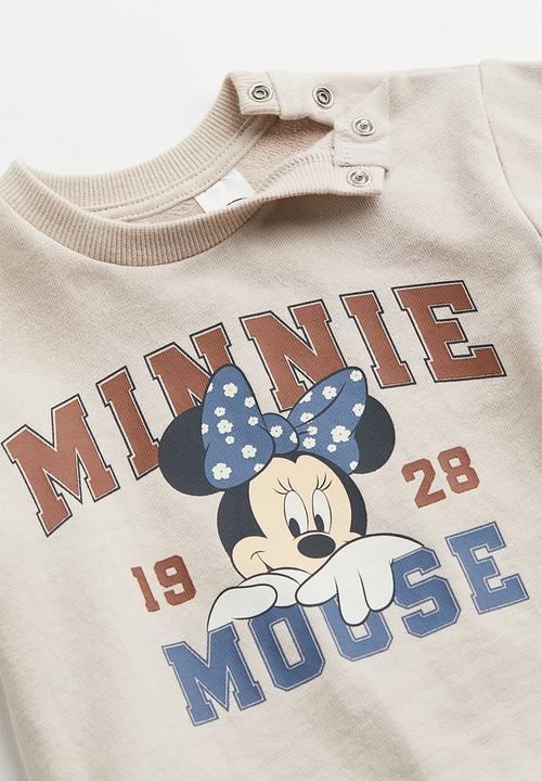H&M - 2 Piece printed cotton set - beige/minnie mouse