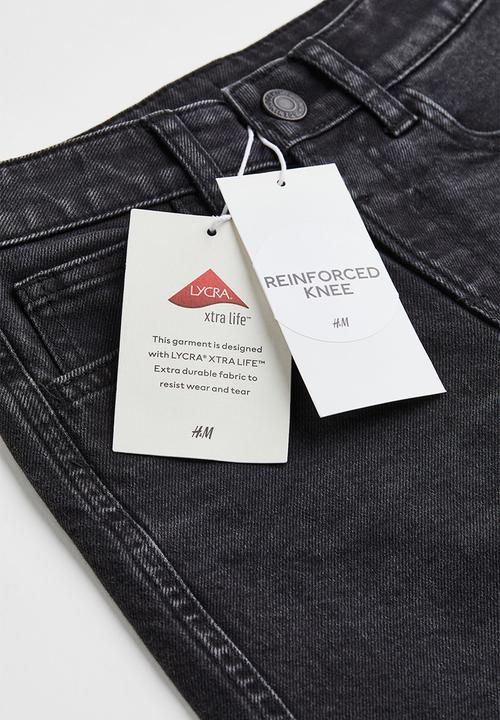 H&M - Comfort stretch loose fit jeans - black