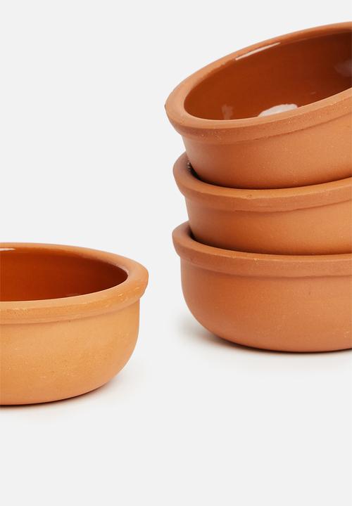 Excellent Houseware - Terracotta ramekin- rust 