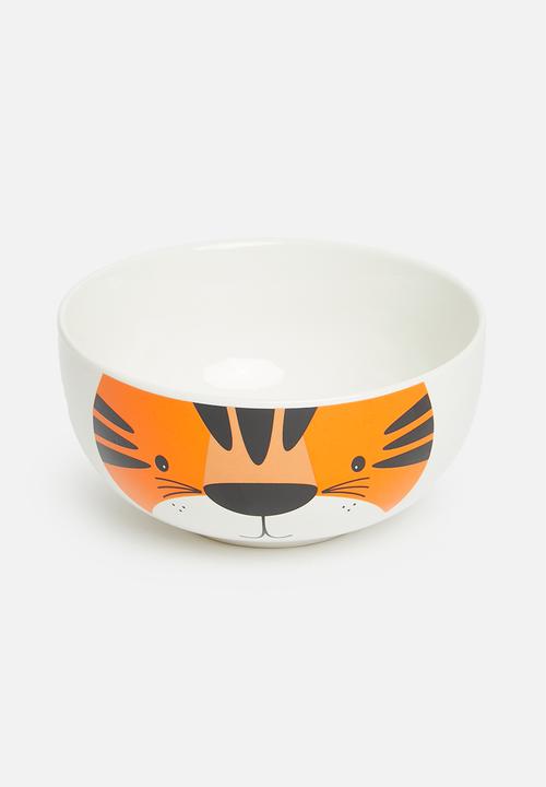 H&S - Tiger cup and bowl set - orange