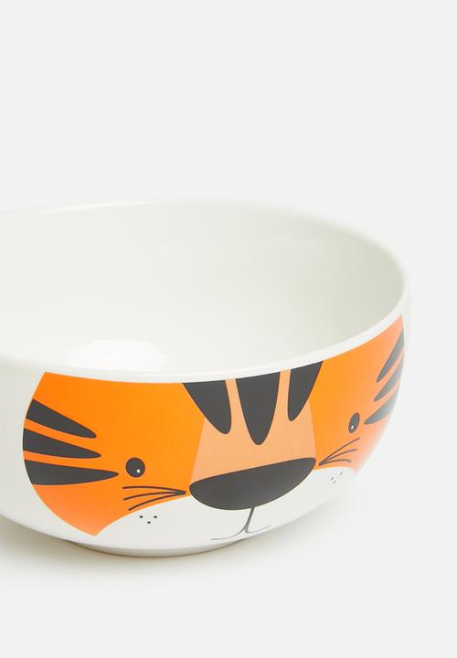 H&S - Tiger cup and bowl set - orange