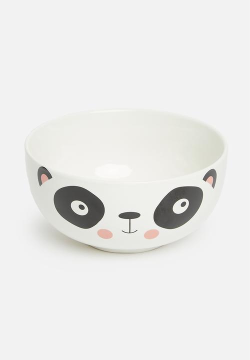 H&S - Panda cup and bowl set - white & black