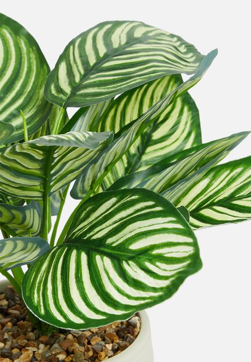 H&S - Potted artificial plant - grey pot
