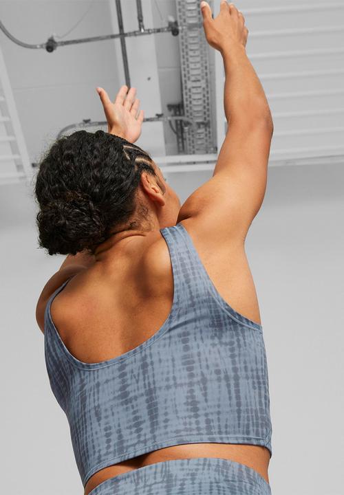 PUMA - Studio aop crop top - filtered ash