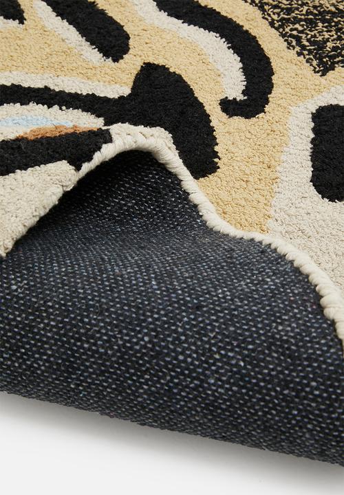 Sixth Floor - Tiger face rug - multi