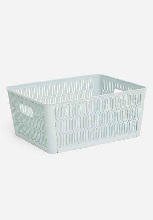 Meshy storage basket - blue