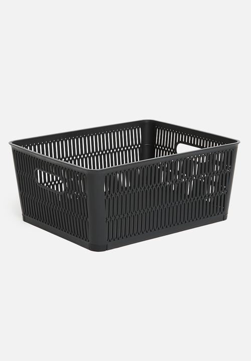 Storage Solutions - Meshy storage basket - black