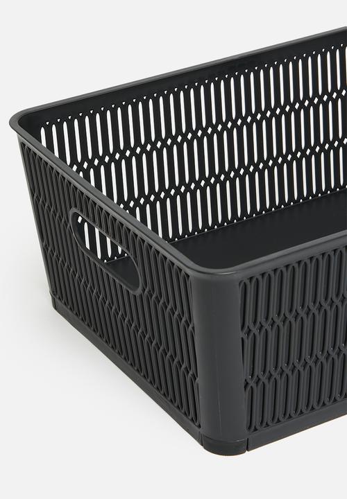 Storage Solutions - Meshy storage basket - black
