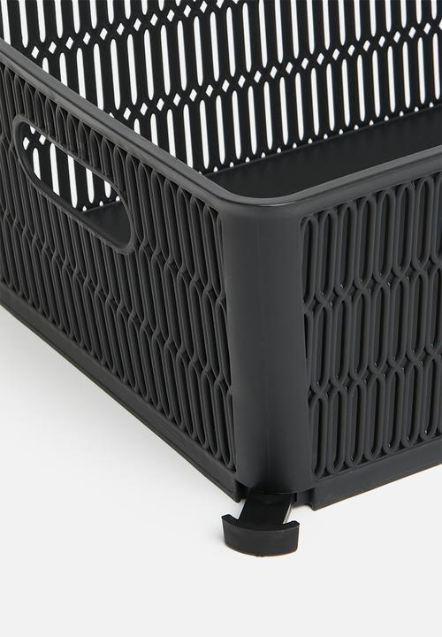 Storage Solutions - Meshy storage basket - black