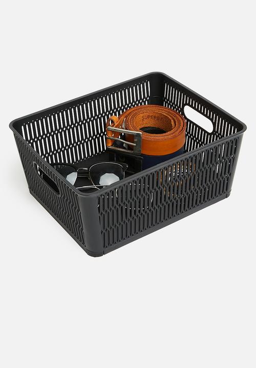 Storage Solutions - Meshy storage basket - black