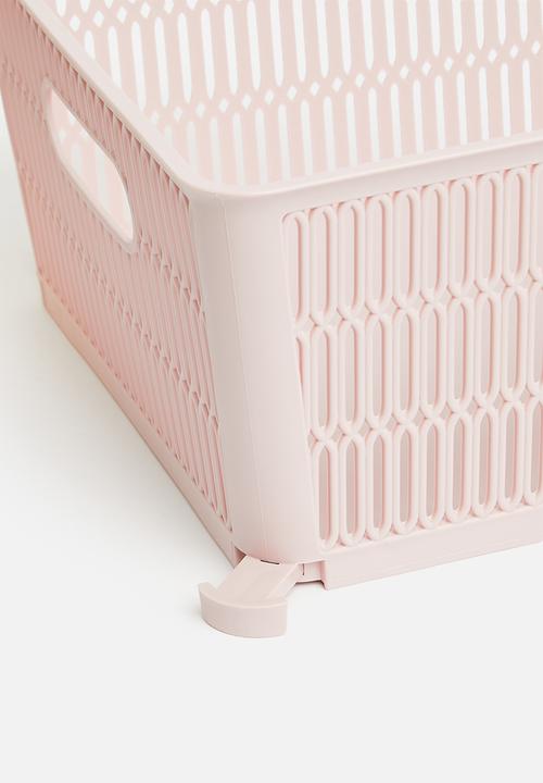 Storage Solutions - Meshy storage basket - soft pink