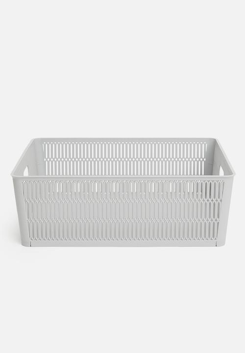 Storage Solutions - Meshy storage basket - grey