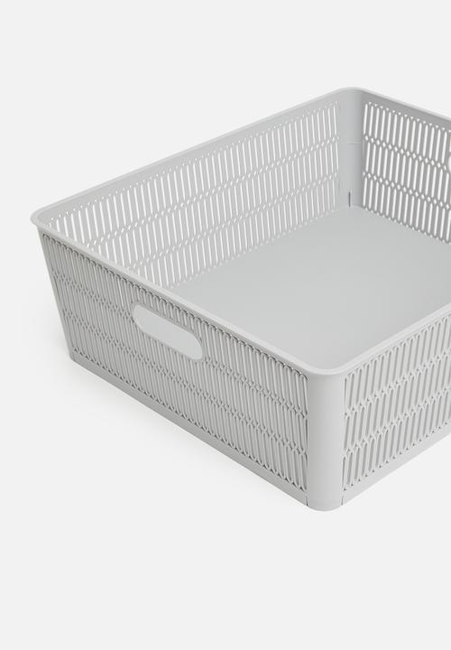 Storage Solutions - Meshy storage basket - grey