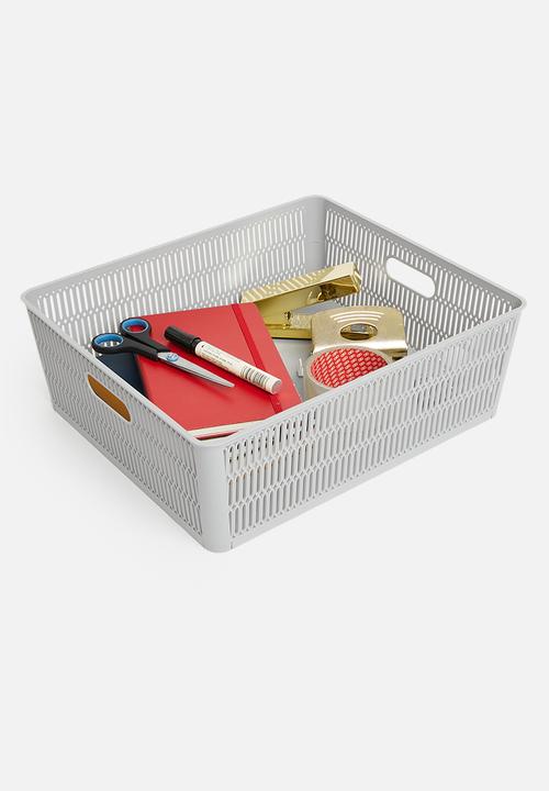 Storage Solutions - Meshy storage basket - grey