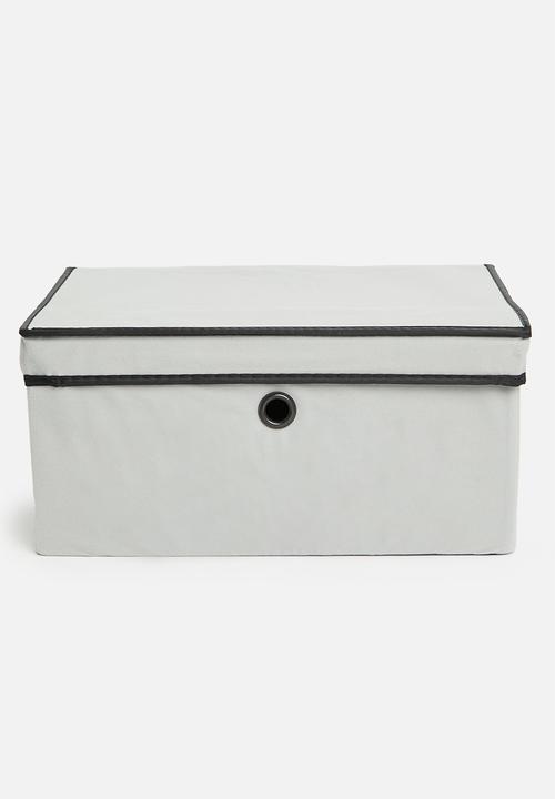 H&S - Caymen storage box with lid - grey