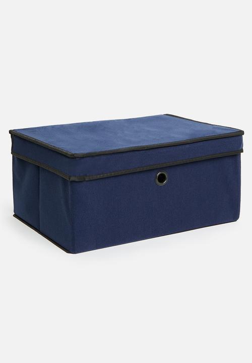 H&S - Caymen storage box with lid - blue