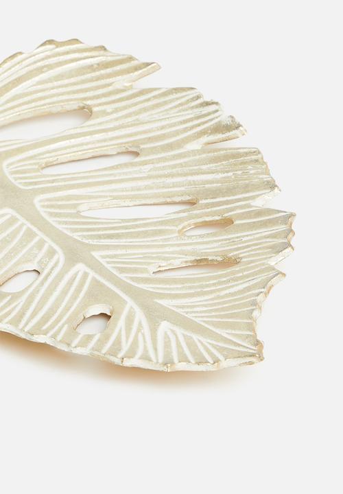H&S - Monster plate - gold/white