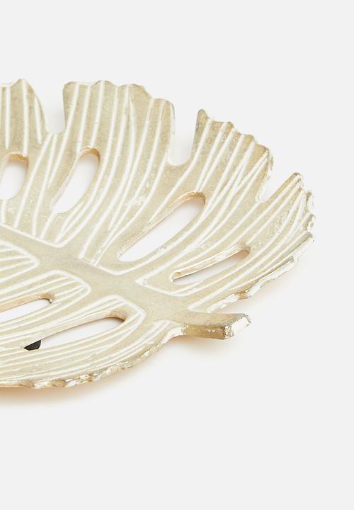 H&S - Monster plate - gold/white