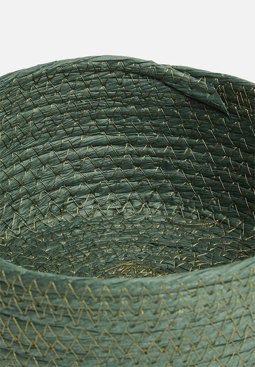H&S - Put a lid on it basket set of 3 - green