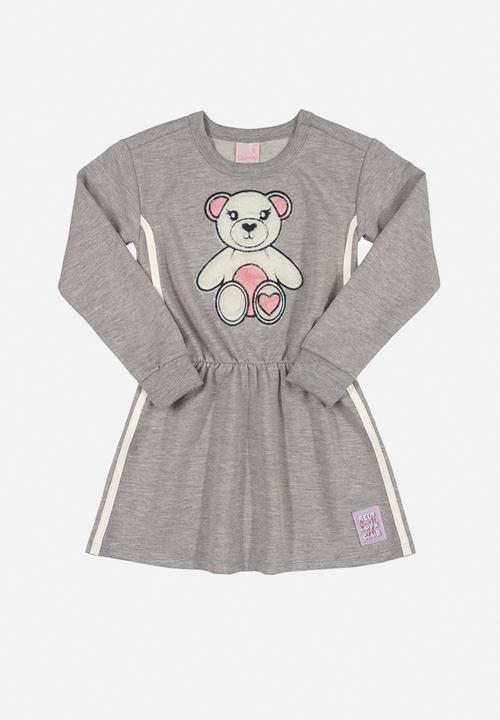 Quimby - Teddy sweat dress - grey