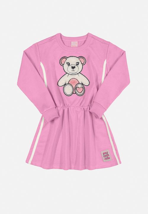 Quimby - Teddy sweat dress - pink