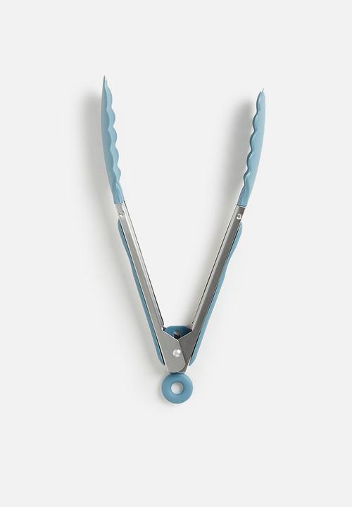 Excellent Houseware - Stainless steel tongs - blue