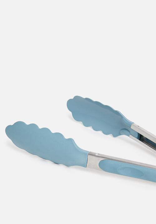Excellent Houseware - Stainless steel tongs - blue