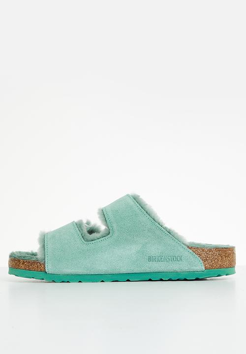 Birkenstock - Arizona fur suede shearling regular - beryl