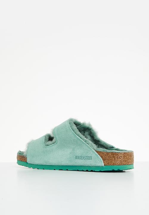 Birkenstock - Arizona fur suede shearling regular - beryl