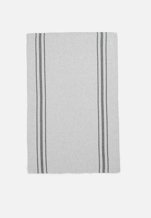 Excellent Houseware - 3 Pack kitchen towel-grey