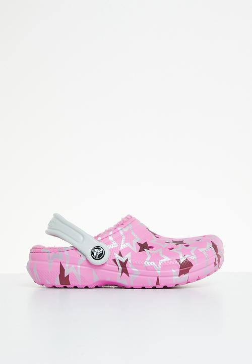 Crocs - Classic fuzz lined clog - taffy pink/multi