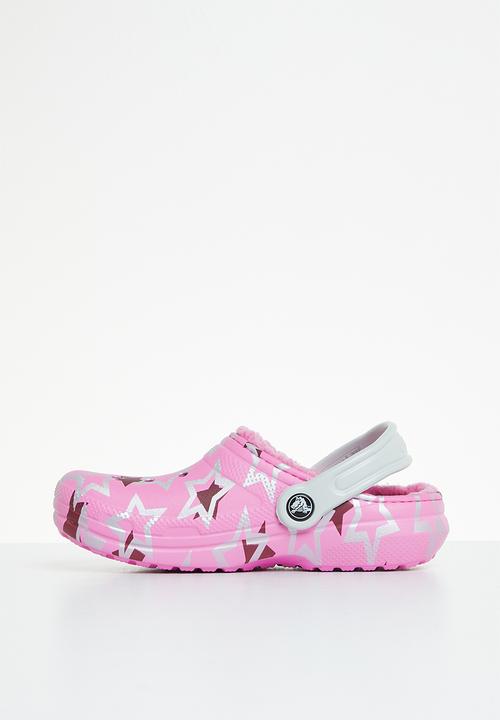 Crocs - Classic fuzz lined clog - taffy pink/multi