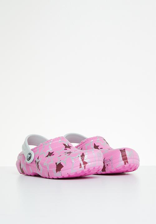 Crocs - Classic fuzz lined clog - taffy pink/multi