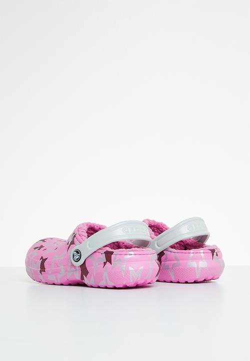 Crocs - Classic fuzz lined clog - taffy pink/multi