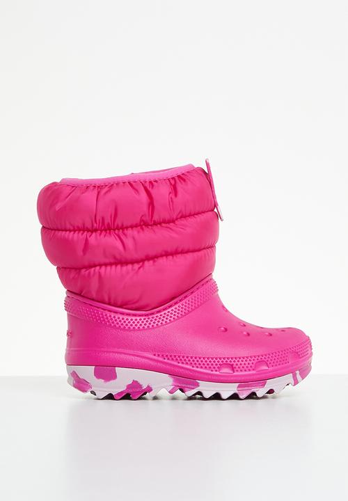 Crocs - Classic neo puff boot t - candy pink