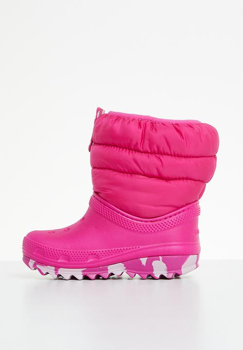 Crocs - Classic neo puff boot t - candy pink