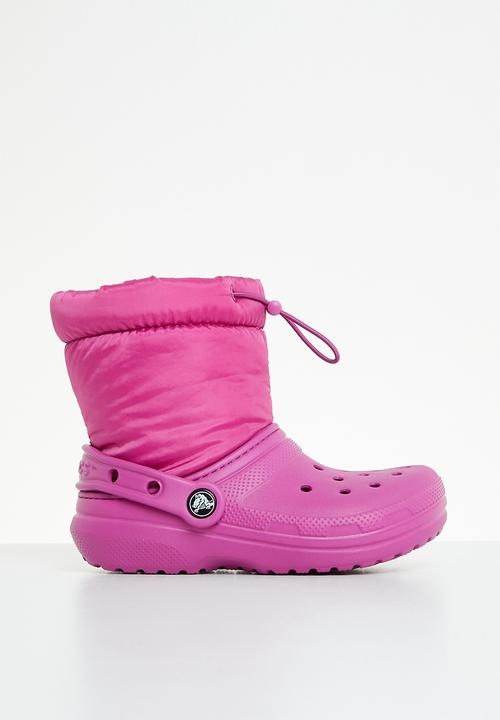 Crocs - Classic lined neo puff boot k - fuchsia fun