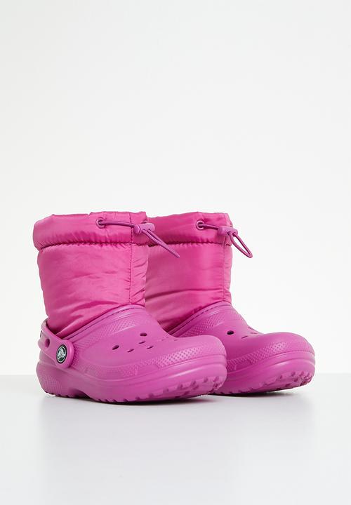 Crocs - Classic lined neo puff boot k - fuchsia fun