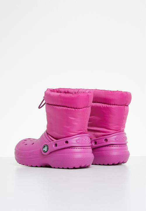 Crocs - Classic lined neo puff boot k - fuchsia fun